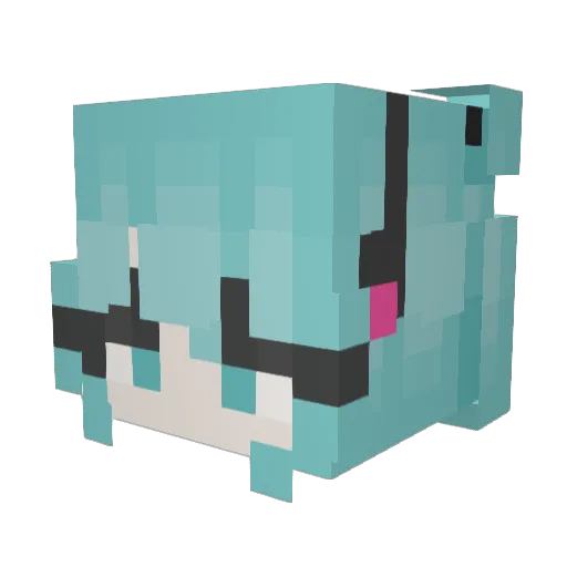 gatok1 Minecraft avatar head, 3D render