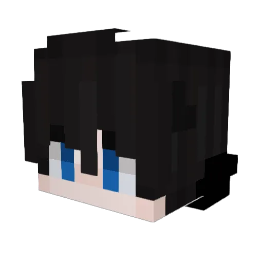 gatokio Minecraft avatar head, 3D render