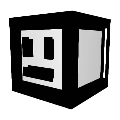 gatoxinha Minecraft avatar head, 3D render
