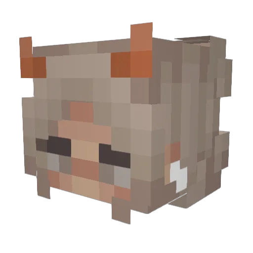 gatsbee_ Minecraft avatar head, 3D render