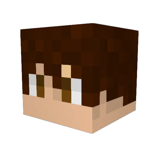 gatti1 Minecraft avatar head, 3D render
