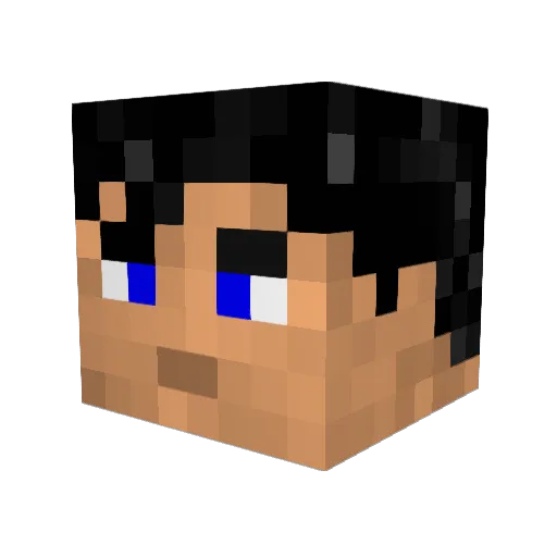 gaubbros Minecraft avatar head, 3D render