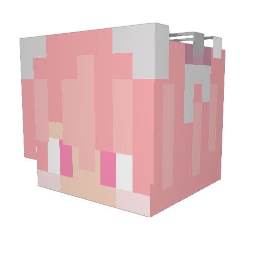 gauche24 Minecraft avatar head, 3D render