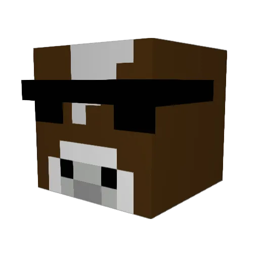 gauldylocks Minecraft avatar head, 3D render