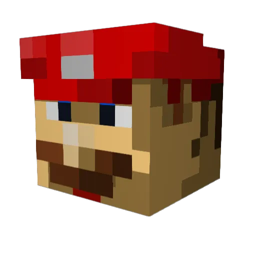 gaultier98 Minecraft avatar head, 3D render