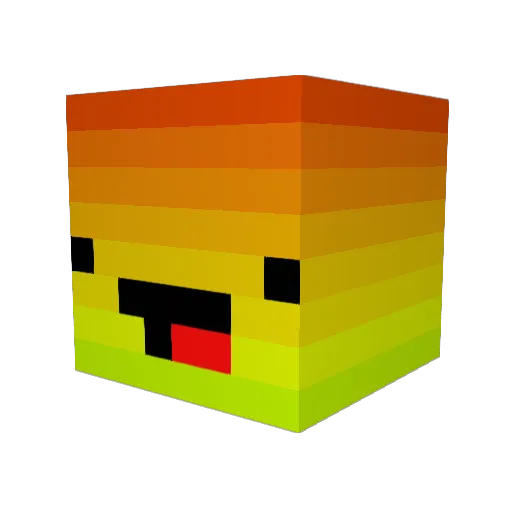 gaunby Minecraft avatar head, 3D render