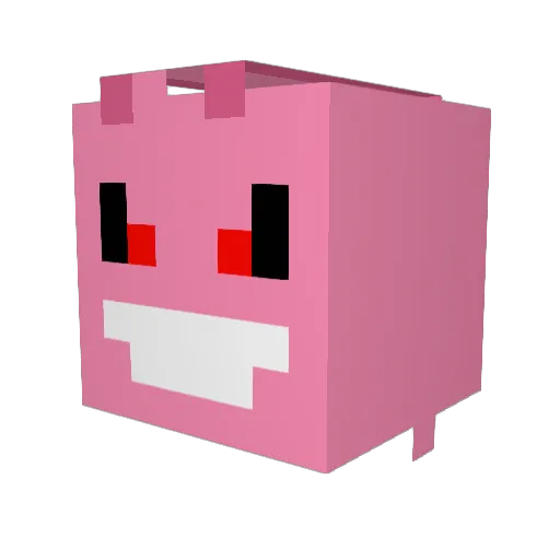 gautierVDB Minecraft avatar head, 3D render