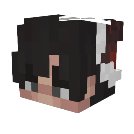 gauzylist Minecraft avatar head, 3D render