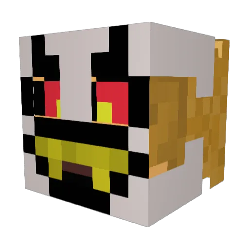 gavadude Minecraft avatar head, 3D render