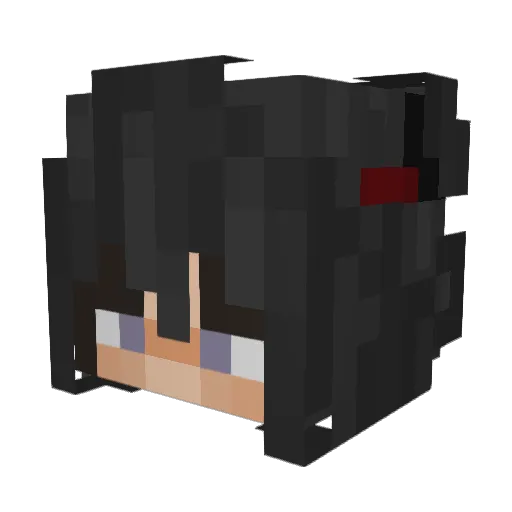 gavigabi Minecraft avatar head, 3D render