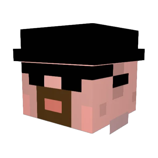 gavinhow Minecraft avatar head, 3D render