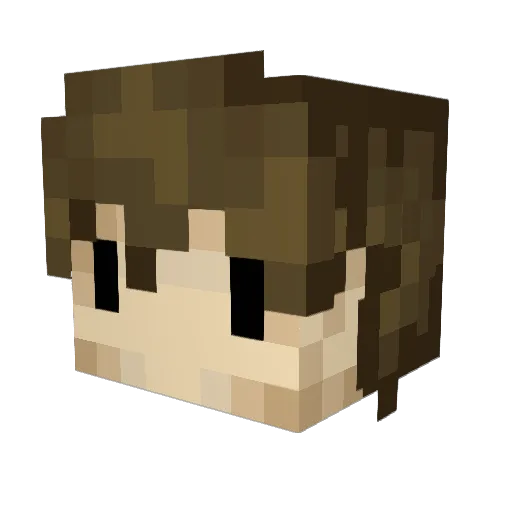gavinspace Minecraft avatar head, 3D render