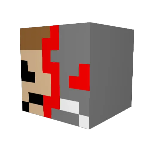 gavinthesith Minecraft avatar head, 3D render