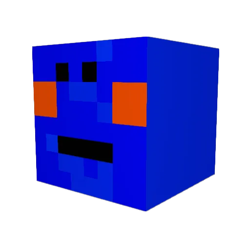 gavinvr Minecraft avatar head, 3D render