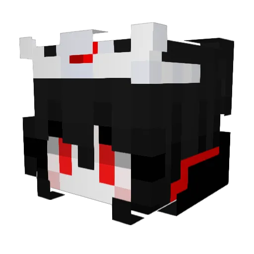 gawuwu Minecraft avatar head, 3D render