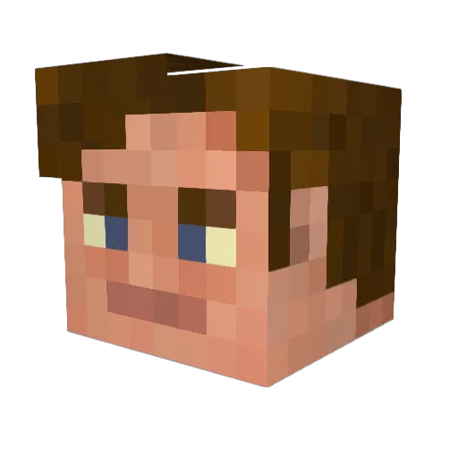 gaycorp Minecraft avatar head, 3D render