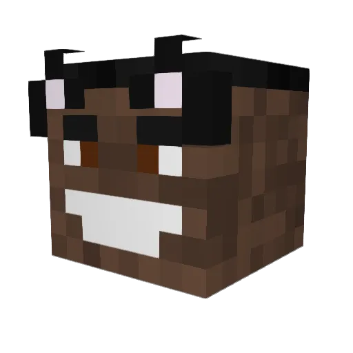 gaydababy Minecraft avatar head, 3D render
