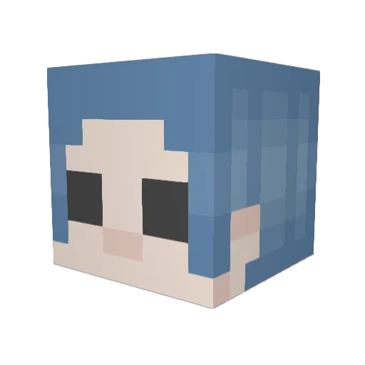 gayendermann Minecraft avatar head, 3D render