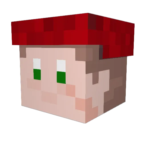gayforscience Minecraft avatar head, 3D render