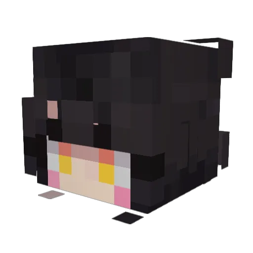 gaynji Minecraft avatar head, 3D render