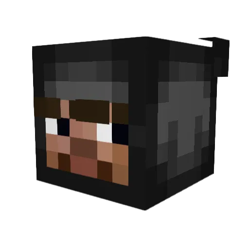 gaysoy Minecraft avatar head, 3D render