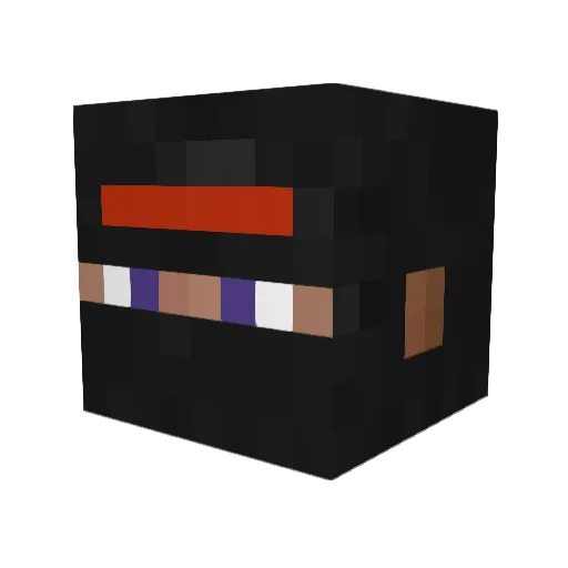 gazab Minecraft avatar head, 3D render