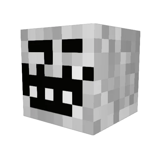 gazella2 Minecraft avatar head, 3D render