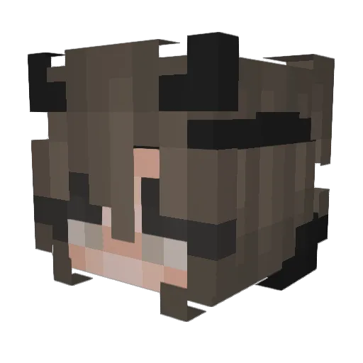 gazey Minecraft avatar head, 3D render
