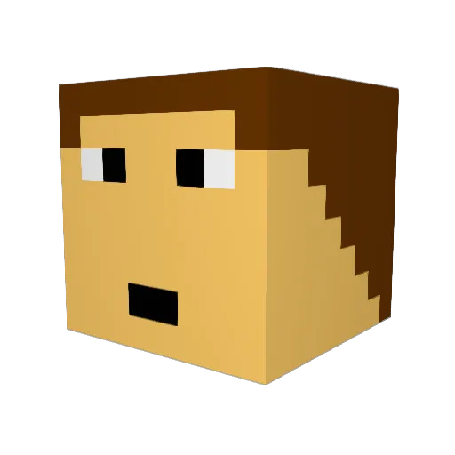 gazouille99 Minecraft avatar head, 3D render