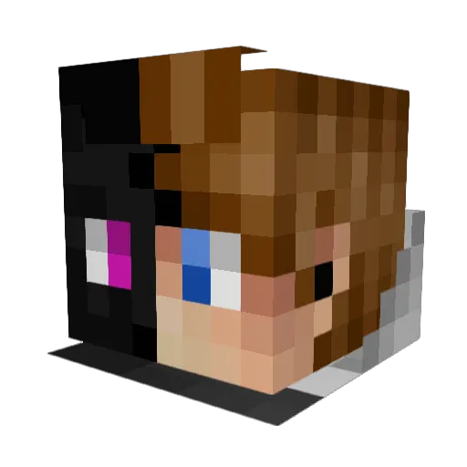 gazza2118 Minecraft avatar head, 3D render