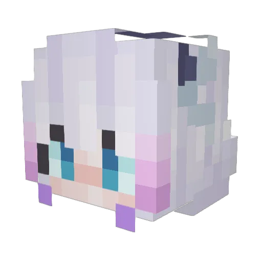 gazzakat Minecraft avatar head, 3D render