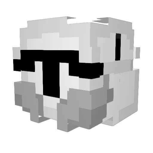gazzatron1976 Minecraft avatar head, 3D render