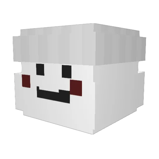 gazzprvo Minecraft avatar head, 3D render