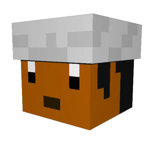 gb15978 Minecraft avatar head, 3D render