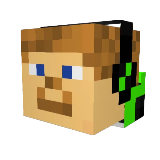 gbalazs Minecraft avatar head, 3D render
