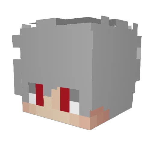 gbbw_ Minecraft avatar head, 3D render