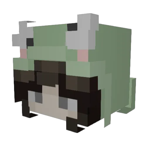 gbibunny Minecraft avatar head, 3D render