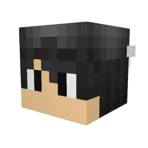 gbrflexlolo Minecraft avatar head, 3D render