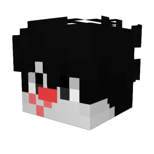 gbrxll Minecraft avatar head, 3D render