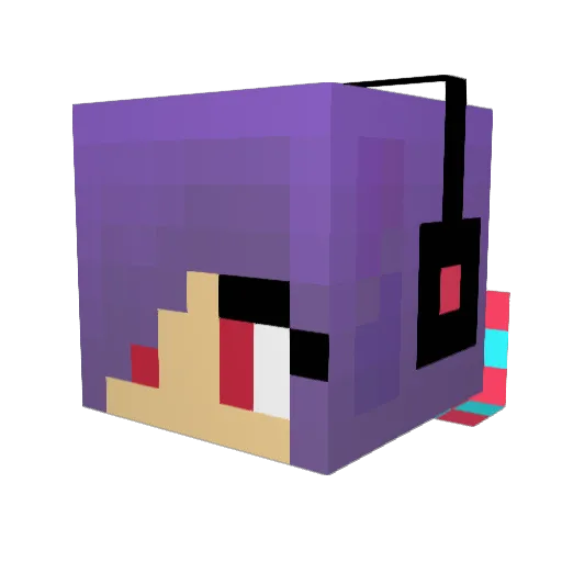 gbsamary Minecraft avatar head, 3D render