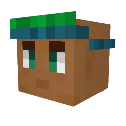 gbsantos Minecraft avatar head, 3D render