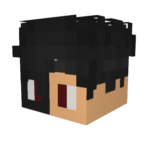 gbthekingg Minecraft avatar head, 3D render