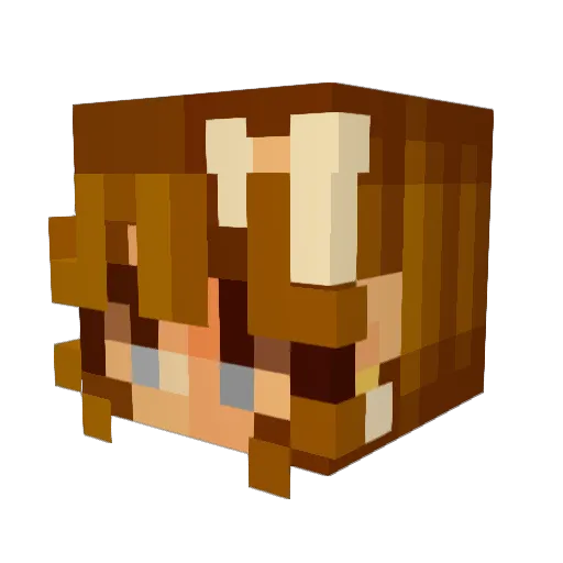 gbuckley Minecraft avatar head, 3D render