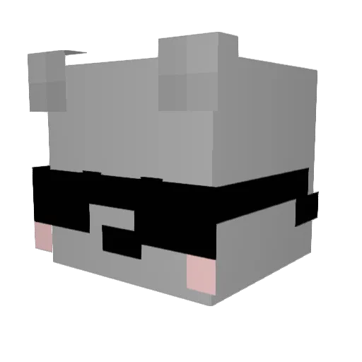 gbwlxhddla Minecraft avatar head, 3D render
