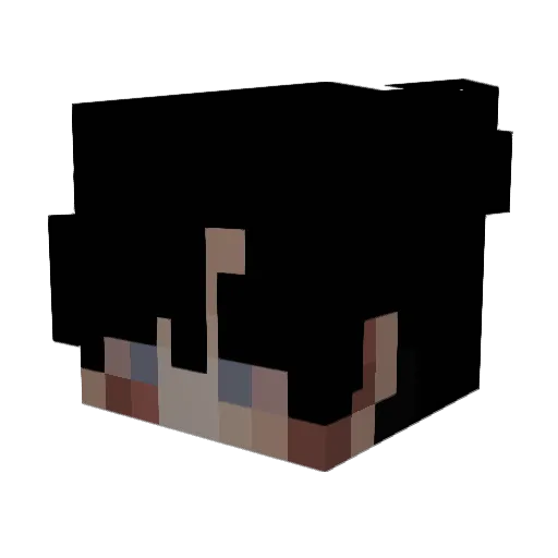 gcbi Minecraft avatar head, 3D render