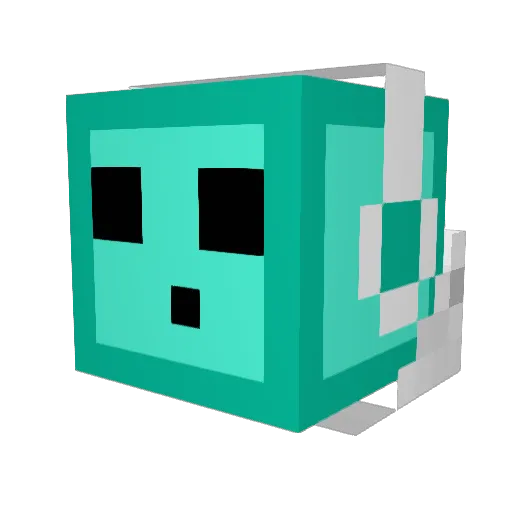 gcriley Minecraft avatar head, 3D render