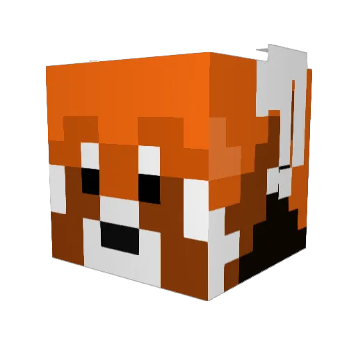 gcs1125 Minecraft avatar head, 3D render