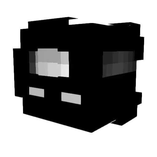 gcug Minecraft avatar head, 3D render