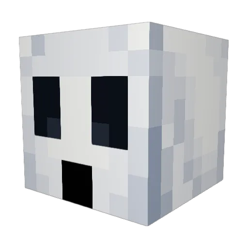gcure Minecraft avatar head, 3D render