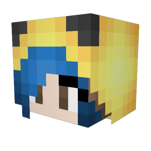 gcurtis04 Minecraft avatar head, 3D render